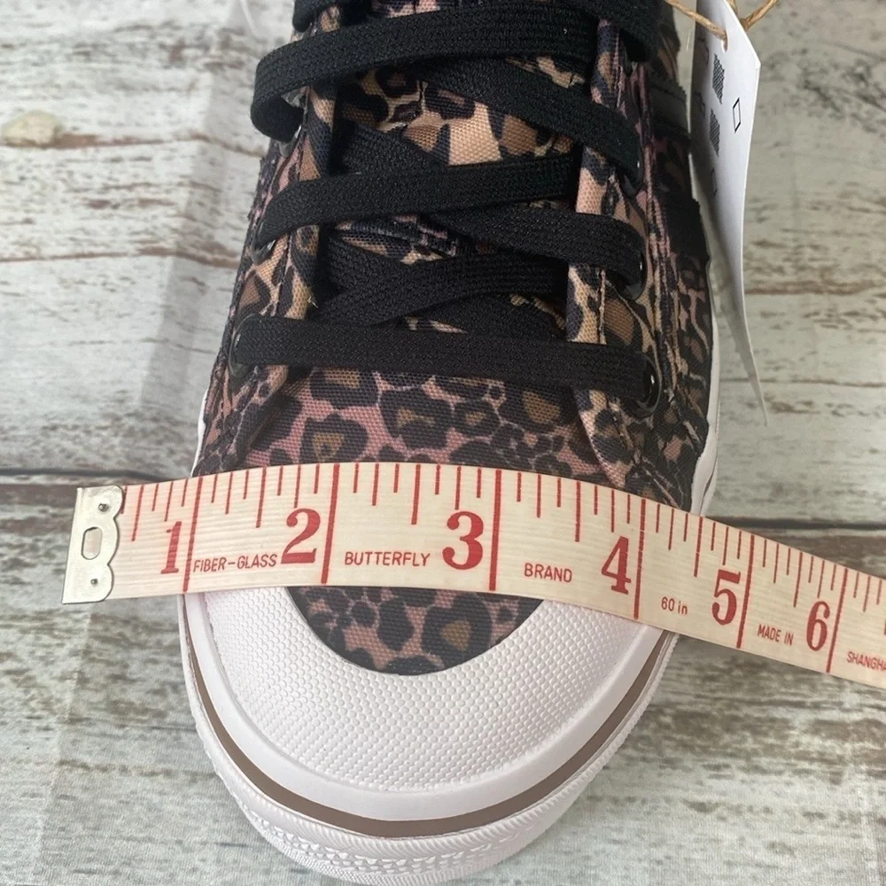 Adidas Nizza Platform Mid Leopard Print Sneakers Pink/Blk/Brwn Size 6 GY9531